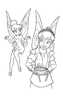 Tinker Bell kleurplaat 9